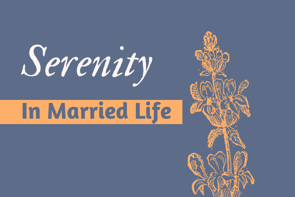 How to Achieve Serenity in a Married Relationship with Children